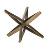 Escultura Estrela 3d em Metal Mart Pequeno:cobre - 3