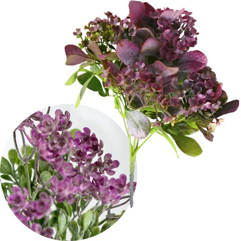 Kit 8 Plantas Kalanchoe Artificial Jardim Flores Buquê 30cm