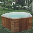 Ver imagem 3 de Spa Flora 5 Lugares Sextavada Standard Ouro Fino Branco