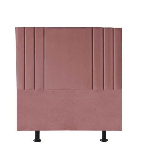 Cabeceira Grécia Cama Box Casal 140 Cm Suede Rose