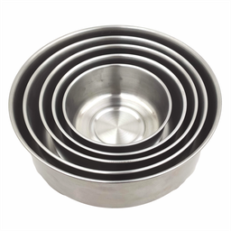 Conjunto de Tigelas Potes de Aço Inox 5 Tamanhos Tampa Plastica Organizador de Alimentos - 7 Conjunto de Tigelas Potes de Aço Inox 5 Tamanhos Tampa Plastica Organizador de Alimentos - 7