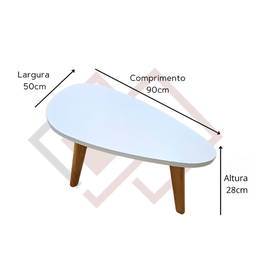 Mesa de Centro Orgânica Paris White - 3