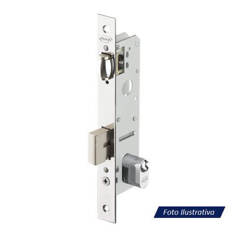 Fechadura Imab Rolete 1610 Inox Polido Esquerdo
