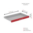 Ver imagem 7 de Mapoteca 10 Gavetas 120,4cm x 122,3cm Aço Preto/Vermelho