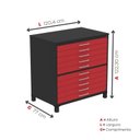 Ver imagem 3 de Mapoteca 10 Gavetas 120,4cm X 122,3cm Aço