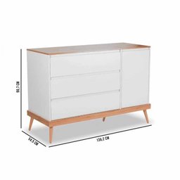 Quarto de Bebê Completo 3 Peças com Berço 2 em 1 Cômoda Guarda Roupa com Espelho Divicar Móveis - 10 Quarto de Bebê Completo 3 Peças com Berço 2 em 1 Cômoda Guarda Roupa com Espelho Divicar Móveis - 10