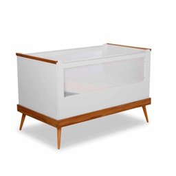 Quarto de Bebê Completo 3 Peças com Berço 2 em 1 Cômoda Guarda Roupa com Espelho Divicar Móveis - 5 Quarto de Bebê Completo 3 Peças com Berço 2 em 1 Cômoda Guarda Roupa com Espelho Divicar Móveis - 5