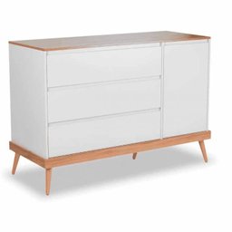 Quarto de Bebê Completo 3 Peças com Berço 2 em 1 Cômoda Guarda Roupa com Espelho Divicar Móveis - 4 Quarto de Bebê Completo 3 Peças com Berço 2 em 1 Cômoda Guarda Roupa com Espelho Divicar Móveis - 4