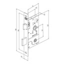 Ver imagem 2 de Fechadura Externa Tetra Espelho Inox 1800/09 Stam