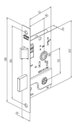 Ver imagem 2 de Fechadura Externa Tetra Espelho Inox 1800/09 Stam