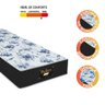 Colchão Solteiro GAZIN de Espuma Paulista Gazin 78x188x20cm Branco/Preto - Suporta até 80kg por Pessoa - 3