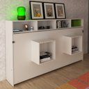 Ver imagem 2 de Cama Retratil Horizontal Solteiro CM8020 Branco Tecno Mobili