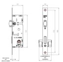 Ver imagem 3 de Fechadura Porta Pivotante Rolete Cromado