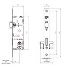 Ver imagem 3 de Fechadura Porta Pivotante Rolete Cromado