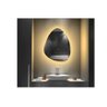 Espelho orgânico decorativo iluminado com led quente 80x90cm - 1