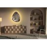 Espelho orgânico decorativo iluminado com led quente 80x90cm - 10
