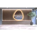 Ver imagem 6 de Espelho orgânico decorativo iluminado com led quente 80x90cm