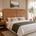 Ver imagem 4 de Cabeceira Cama Box Casal Estofada 140cm Mali P05 Couríssimo Whisky - Lyam Decor