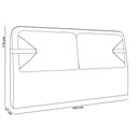 Ver imagem 6 de Cabeceira Cama Box Casal Estofada 140cm Mali P05 Couríssimo Whisky - Lyam Decor
