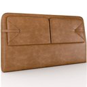 Ver imagem 2 de Cabeceira Cama Box Casal Estofada 140cm Mali P05 Couríssimo Whisky - Lyam Decor