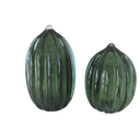 Ver imagem 4 de Vaso Tipo Murano de Vidro Oval Verde Decoração Ambientes 18 X 13 cm Casa Del Grande