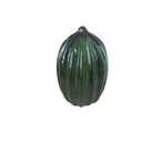 Ver imagem 2 de Vaso Tipo Murano de Vidro Oval Verde Decoração Ambientes 18 X 13 cm Casa Del Grande