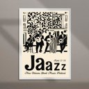 Ver imagem 2 de Quadro Poster Jazz Preto e Bege 33x24cm - com Vidro:moldura Preta