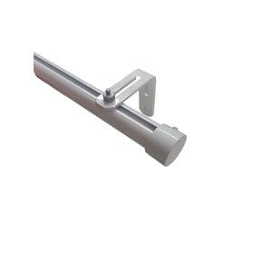 Kit Varão Trilho Suisso Deslizante Wave 28mm 3,5m - Branco