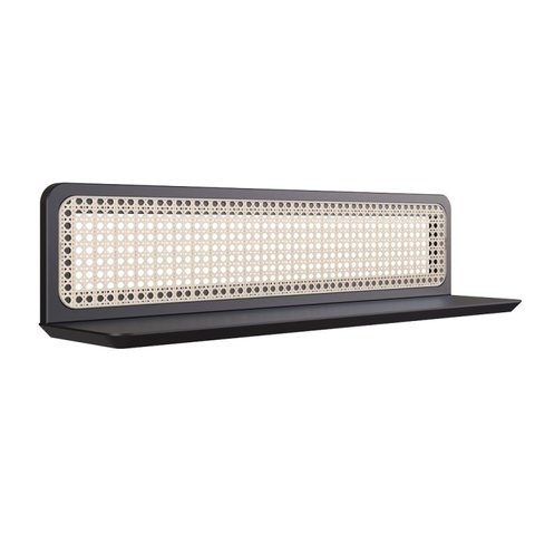 Prateleira 90cm Madeira Maciça Palhinha Uban Jungle