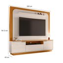 Ver imagem 2 de Estante Home Theater Nilo Cinamomo/off White - Madetec