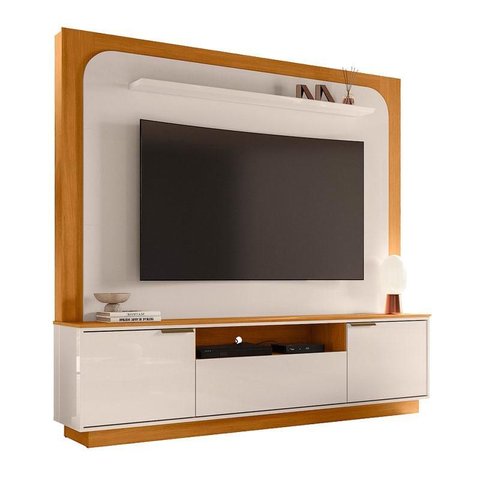 Estante Home Theater Nilo Cinamomo/off White - Madetec