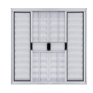 VENEZIANA 6 FOLHAS C/ GRADE- BRANCO 1,20 X 1,50