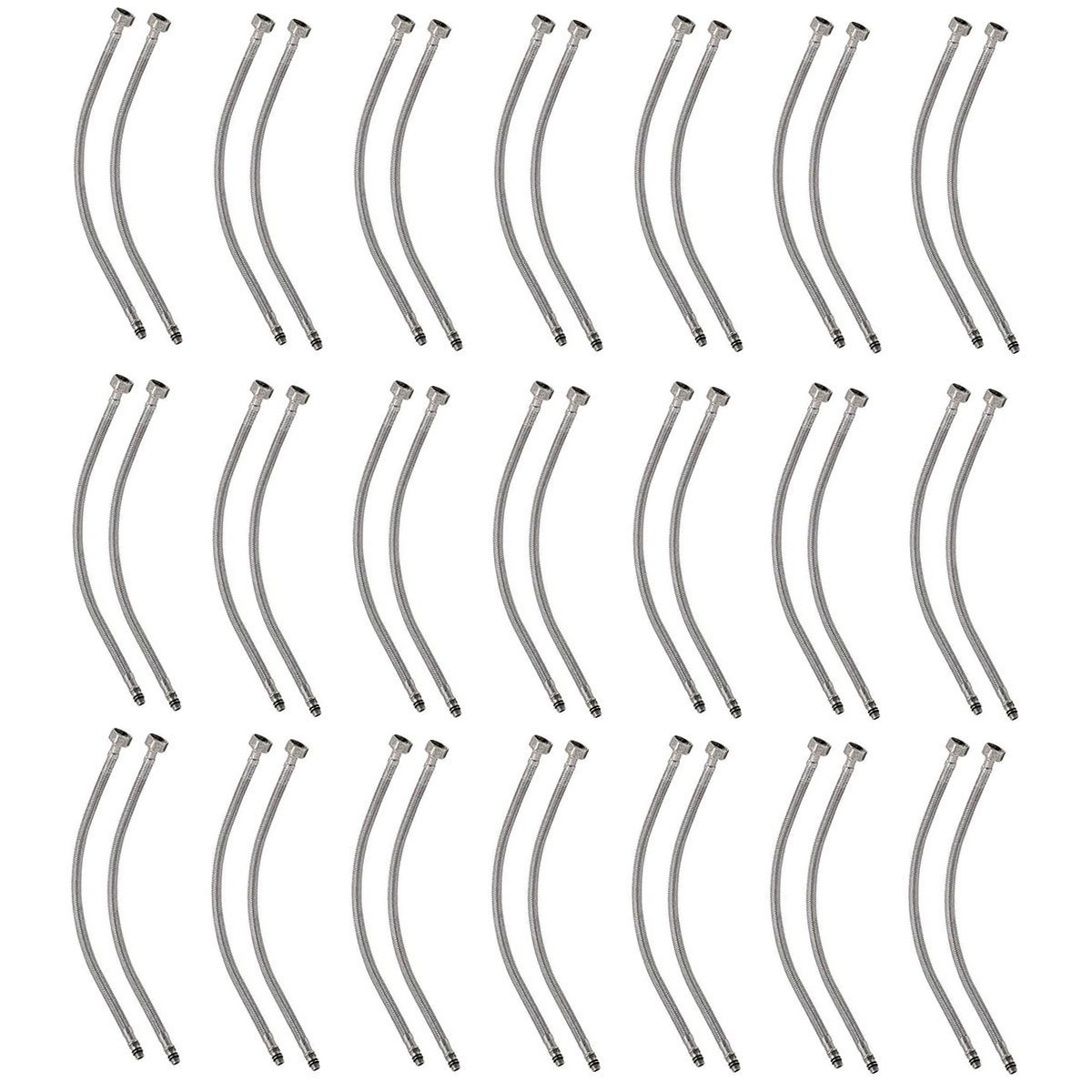 Engate Rabicho 80cm Torneira Monocomando Kit 20 Unidades Mangueira Flexivel Misturador Banheiro Cozi - 1