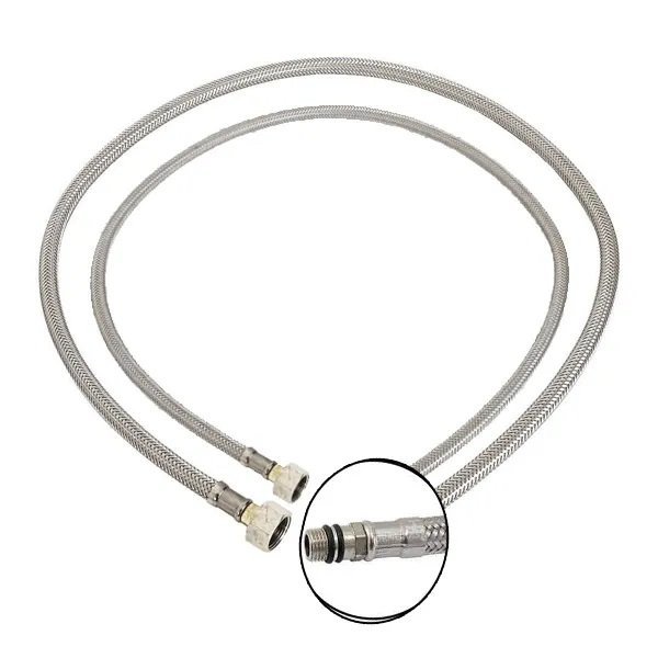 Engate Rabicho 80cm Torneira Monocomando Kit 20 Unidades Mangueira Flexivel Misturador Banheiro Cozi - 9