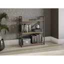 Ver imagem 4 de Estante para Livros Industrial Baixa 3 Prateleiras 89cmx72cm