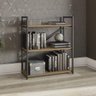 Estante para Livros Industrial Baixa 3 Prateleiras 89cmx72cm   - 2