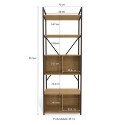 Estante Alta com Porta - 5