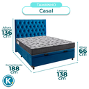Ver imagem 3 de Kit Cabeceira + Cama Box Bau + Colchão Casal D33 Iso100 Ortobom