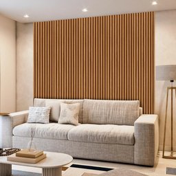 Painel Ripado em Placa 250x180cm (4,5m²) MDF Shop JM - 1