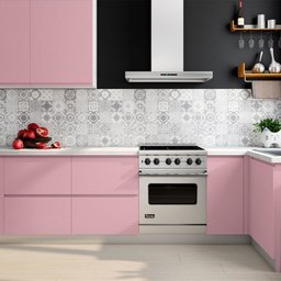 Kit 3 Rolos Papel Parede Lavavel Hd Textura Casca Rosa Claro - 5