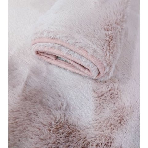 Tapete Chinchila Passadeira Macio 50 Cm X 100 Cm - Rosa