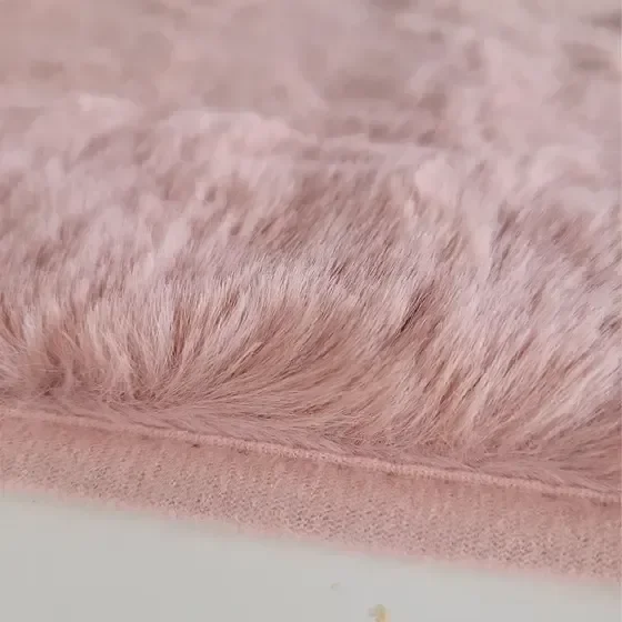 Ver imagem 3 de Tapete Chinchila Passadeira Macio 50 Cm X 100 Cm - Rosa
