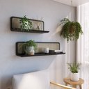 Ver imagem 2 de Prateleira 60cm Madeira Maciça Palhinha Uban Jungle