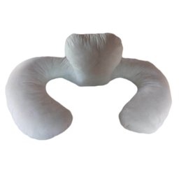 Almofada De Amamentação Bebe Gêmeos Happy Line - Branco - 2