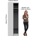 Ver imagem 4 de Módulo de Canto Reto 1 Porta Infinity 