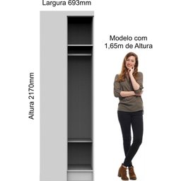 Módulo de Canto Reto 1 Porta Infinity  - 4