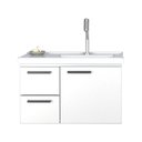 Ver imagem 4 de Gabinete para Banheiro 1 Porta e 2 Gavetas em Aço Branco Romã