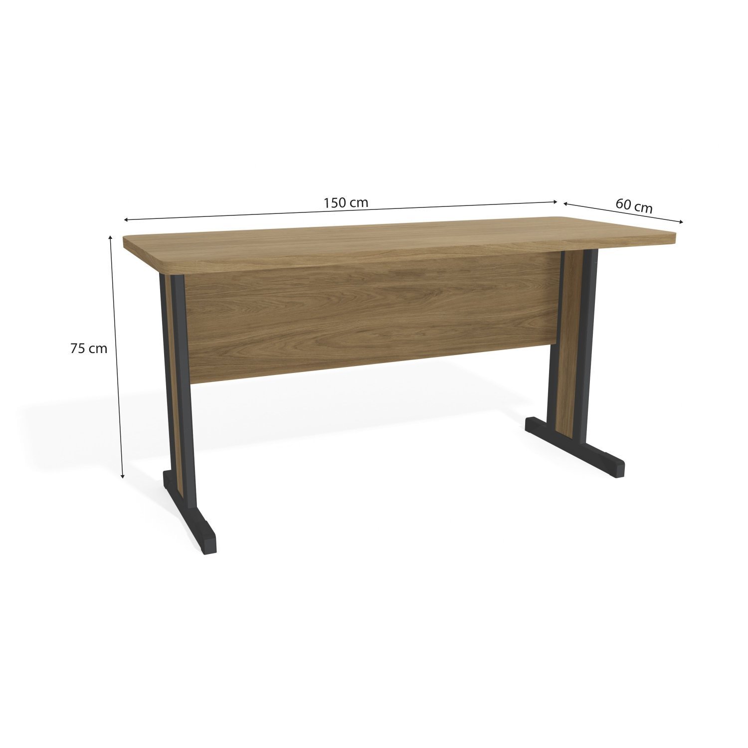 Mesa para Escritório 150cm Diretor Versátil  - 3