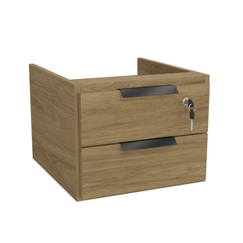 Gaveteiro de Mesa 2 Gavetas com Chave 