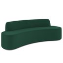 Ver imagem 1 de Sofá 3 Lugares Sala de Estar Cancún D02 Veludo Verde Musgo 180 cm C-303 - Lyam Decor